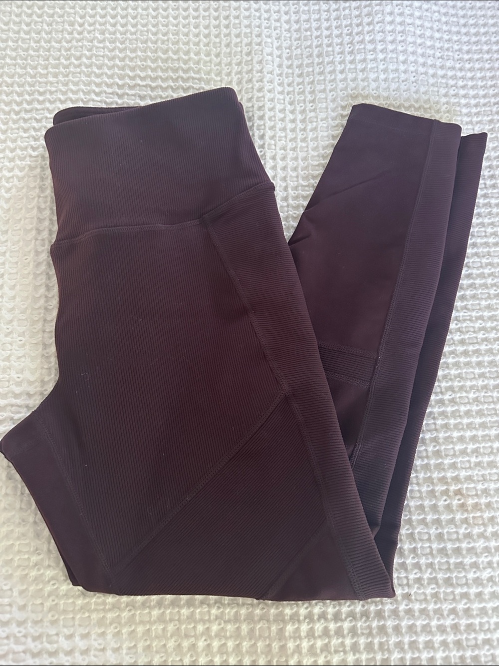 Plum/maroon moto Zella leggings